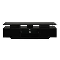 TV-SCHRANK 160/40/45 cm Schwarz Hochglanz mit LED und 2 Schränken - Schwarz, Holzwerkstoff (160/45/40cm) - Oxeza