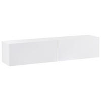 TV-SCHRANK Weiß Gladstone - Weiß, Holzwerkstoff (140/30/32cm) - Beliani