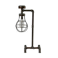 SOLAR-STEHLAMPE Turin Stahl Braun 59x22x33cm - Braun, Metall (33/22/59cm) - DELUKE