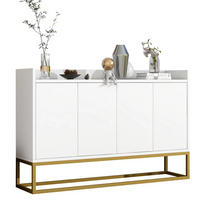 SIDEBOARD 120/30/80 cm aus Holzwerkstoff mit 4 grifflosen Türen Weiß - Weiß, Holzwerkstoff (120/80/30cm) - Modenvie