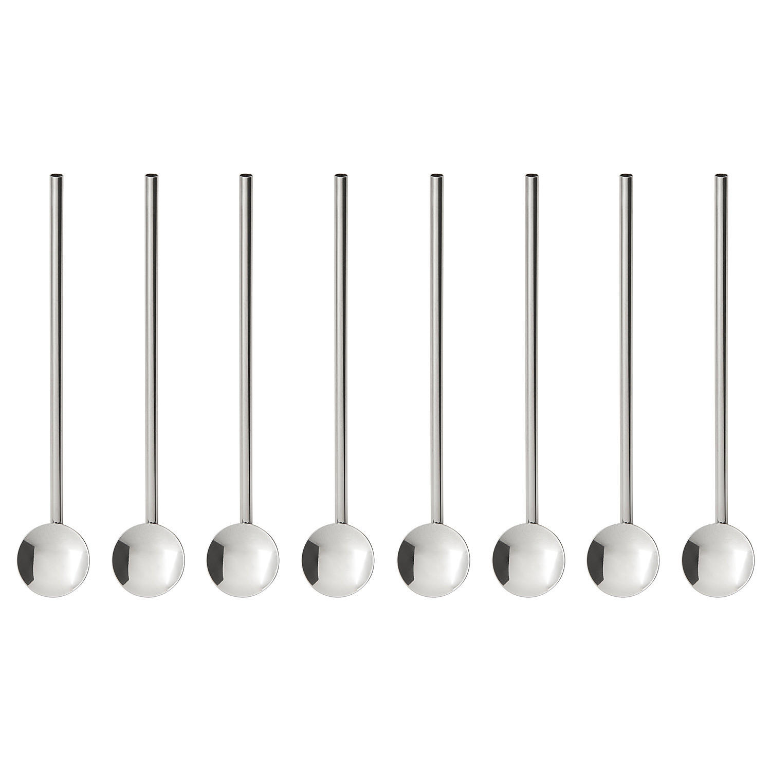 TRINKLÖFFEL (8er Set) Sip Spoon - Silberfarben, Metall - Butlers