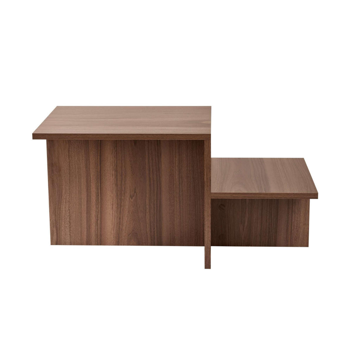 COUCHTISCH mit 2 Ebenen - harmony 77/40/40 cm - Naturfarben, Holzwerkstoff (77/40/40cm) - Calicosy