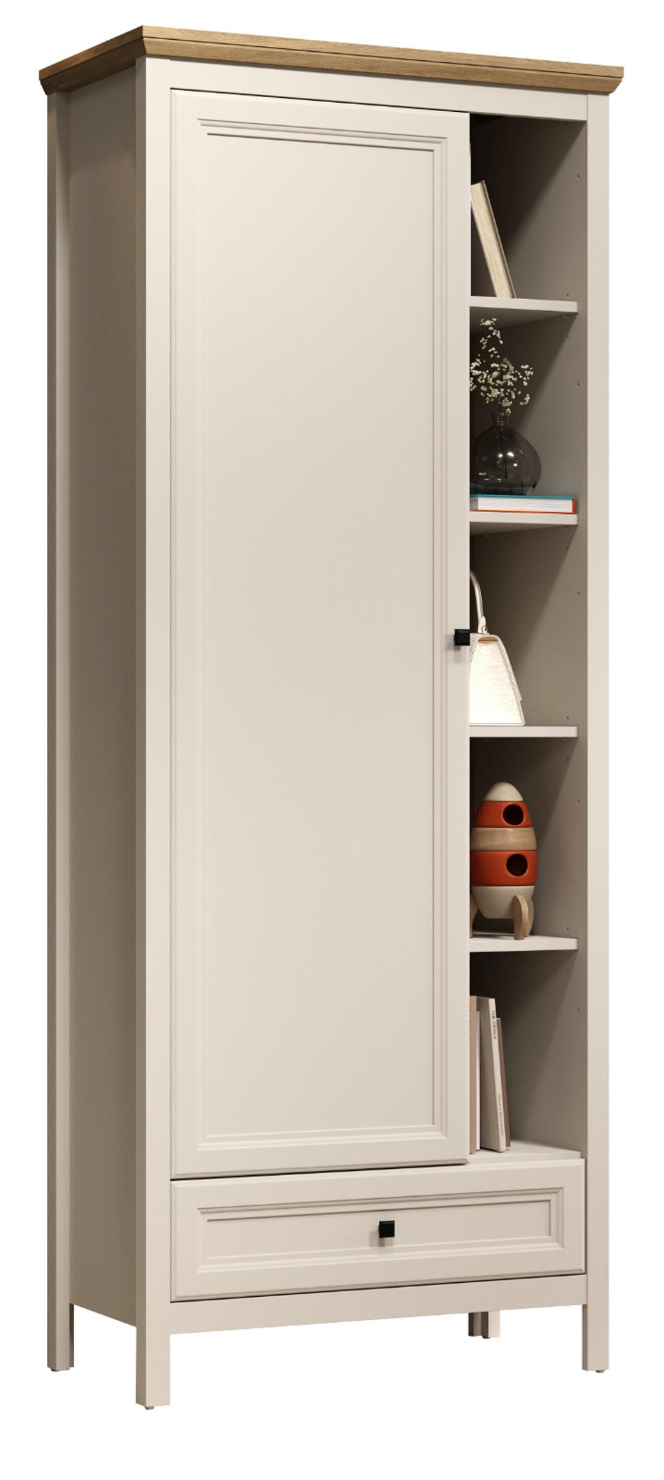 Top.Furn Garderobenschrank Eiche, Kaschmir 80x200x41 cm