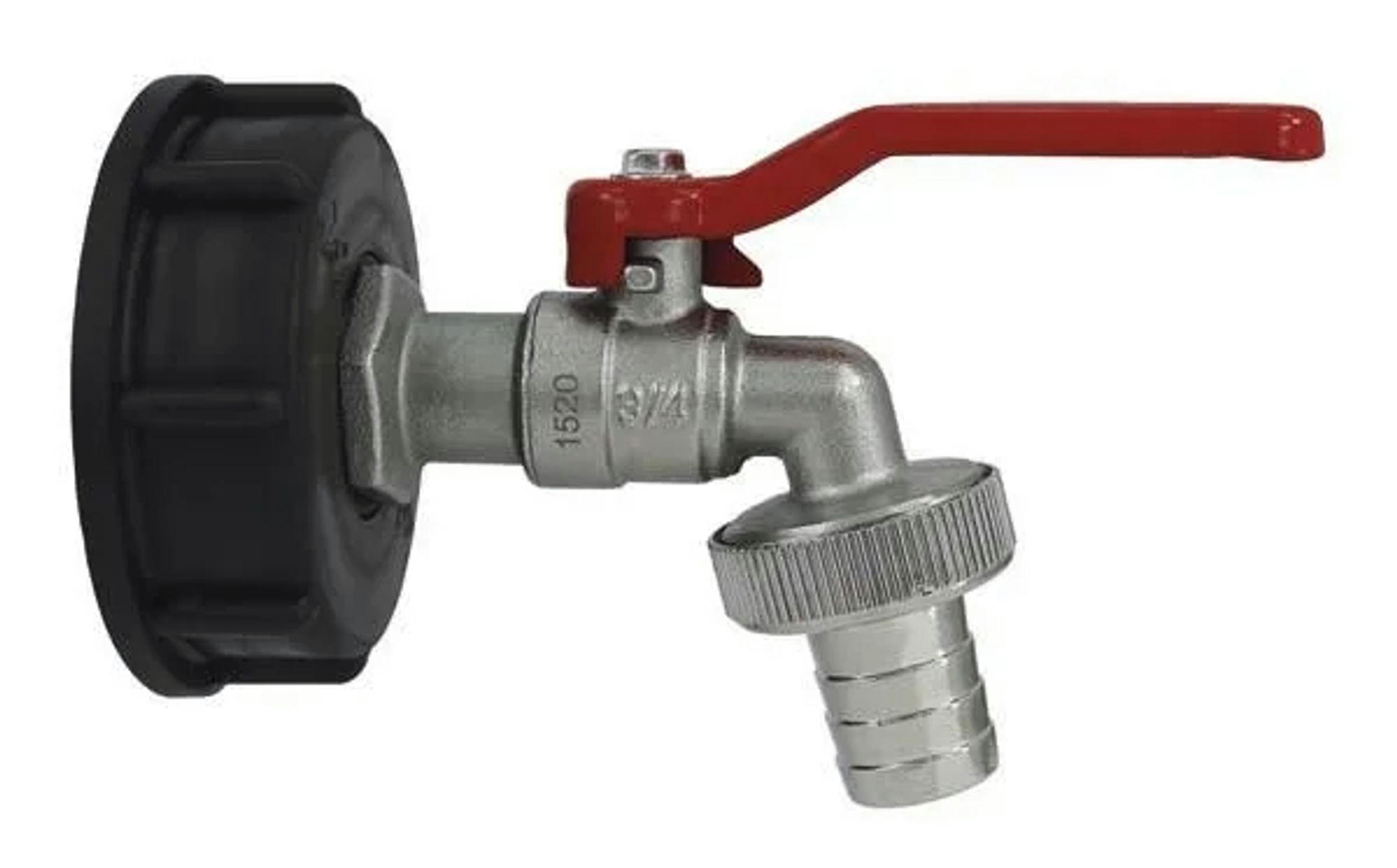 ABLASSHAHN IBC, 3/4 Zoll, Metall - Silberfarben, Metall (1.1/1/1.8cm) - Westfalia