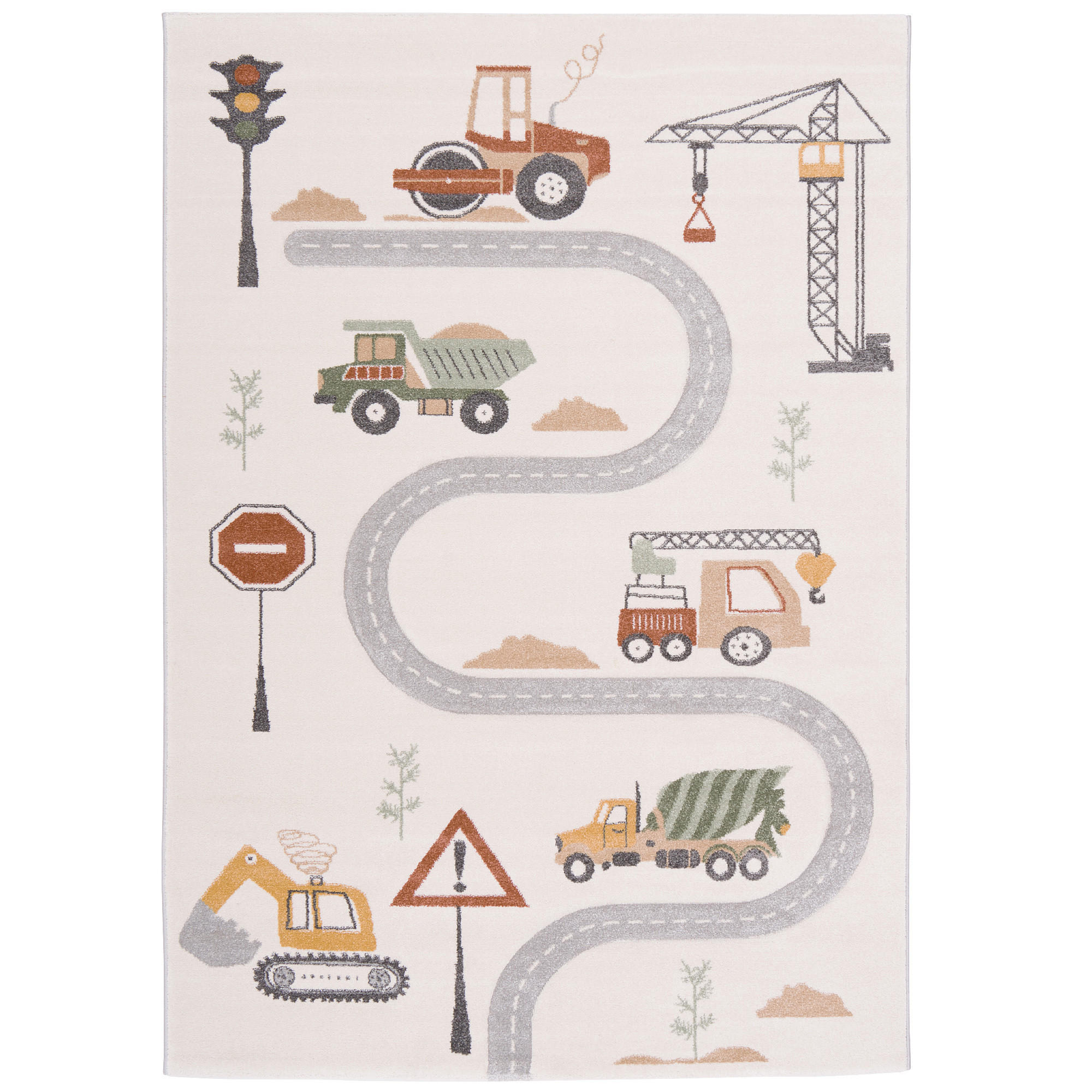 KINDER TEPPICH MAUI KIDS BAUSTELLE - Multicolor, Textil (80/150cm) - Pergamon