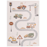 KINDER TEPPICH MAUI KIDS BAUSTELLE - Multicolor, Textil (200/290cm) - Pergamon