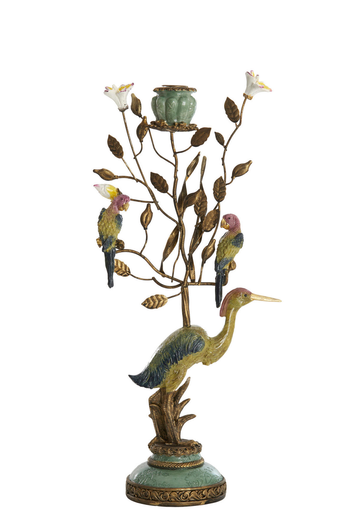 KERZENHALTER Heron Gelb Ø22/44 cm - Gelb, Metall (11/44/22cm) - Light & Living