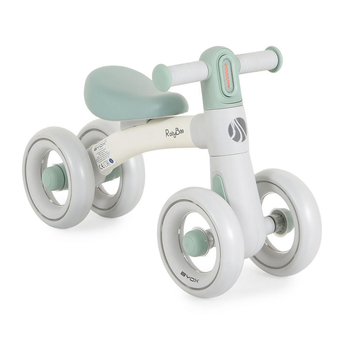 LAUFRAD RollyBoo 10 Zoll grün EVA-Reifen Stoßdämpfer Beleuchtung 4 Räder - Grün, Metall (56/20/35cm)