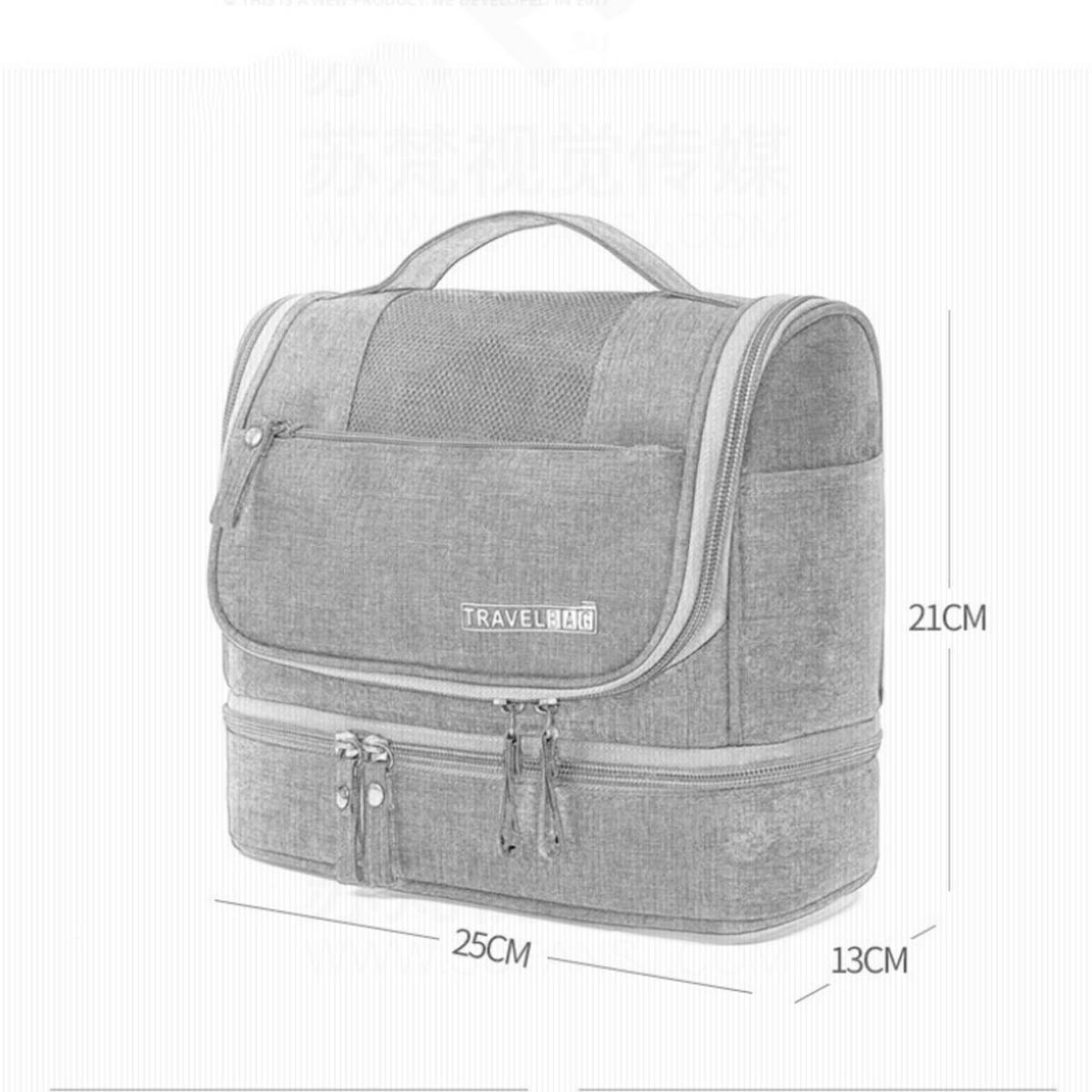 KOSMETIKTASCHE Lila Oxford-Gewebe - Lila, Textil (13/21/25cm) - Kaket