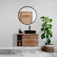 BADMÖBEL-SET 5-TLG. Puebla-56 - Braun, Holzwerkstoff (84/200/46cm) - Lomado