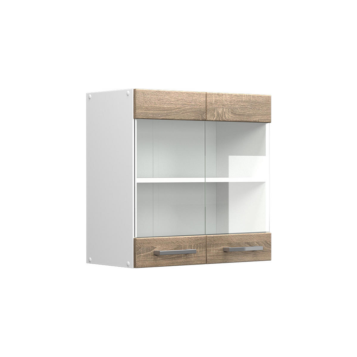 KÜCHENFRONT R-Line Sonoma 59.2 x 59 cm Möbelfront für den Hängeglasschrank - Sonoma Eiche, Holzwerkstoff (59.2/59/1.6cm) - Vicco