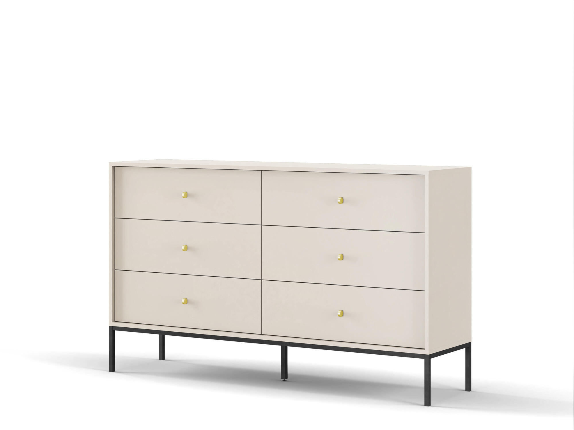 KOMMODE MONO Beige 154x39x91 cm - Beige, Holzwerkstoff (154/91/39cm) - FURNLUX