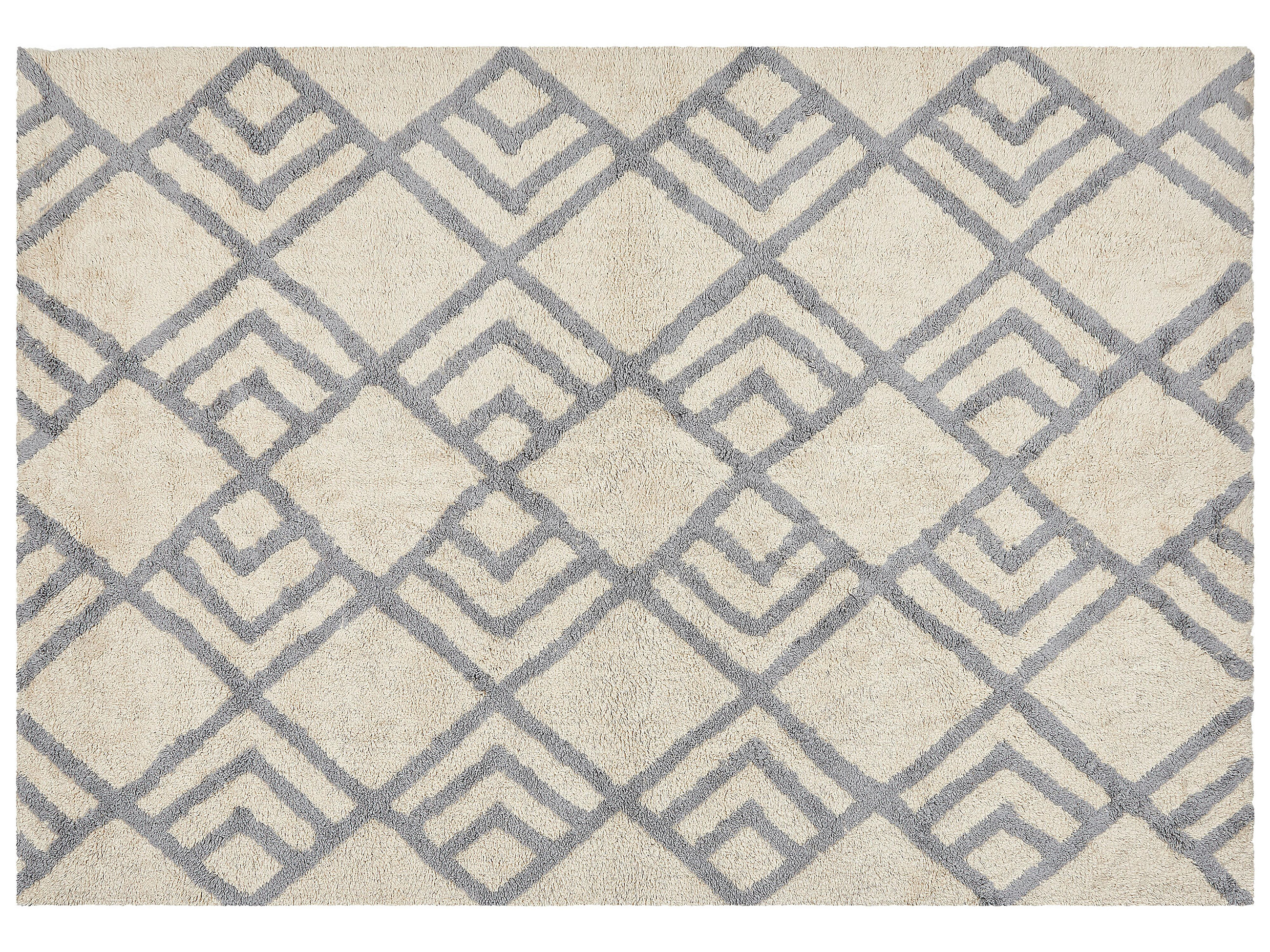 KURZFLOR-TEPPICH Nevsehir 230/160 cm - Beige, Textil (160/230cm) - Beliani