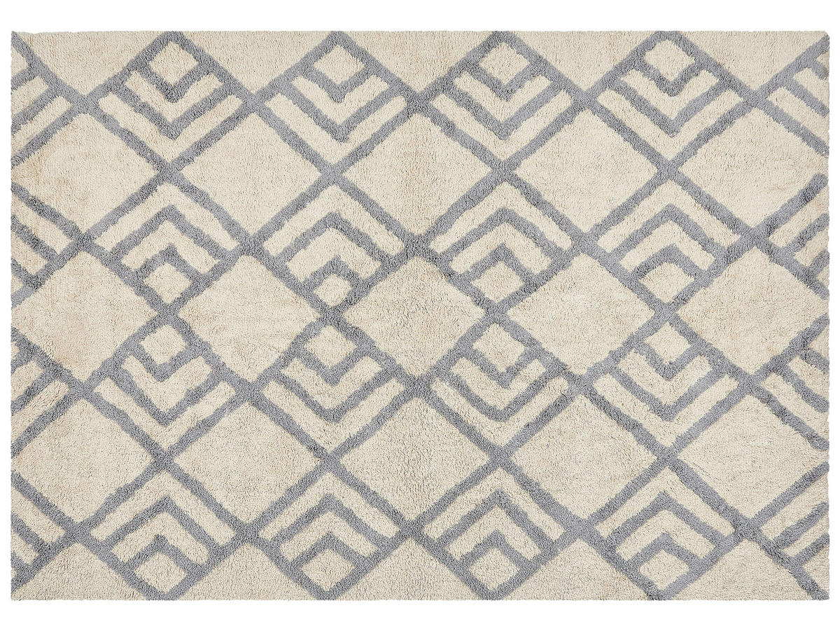 KURZFLOR-TEPPICH Nevsehir 230/160 cm - Beige, Textil (160/230cm) - Beliani