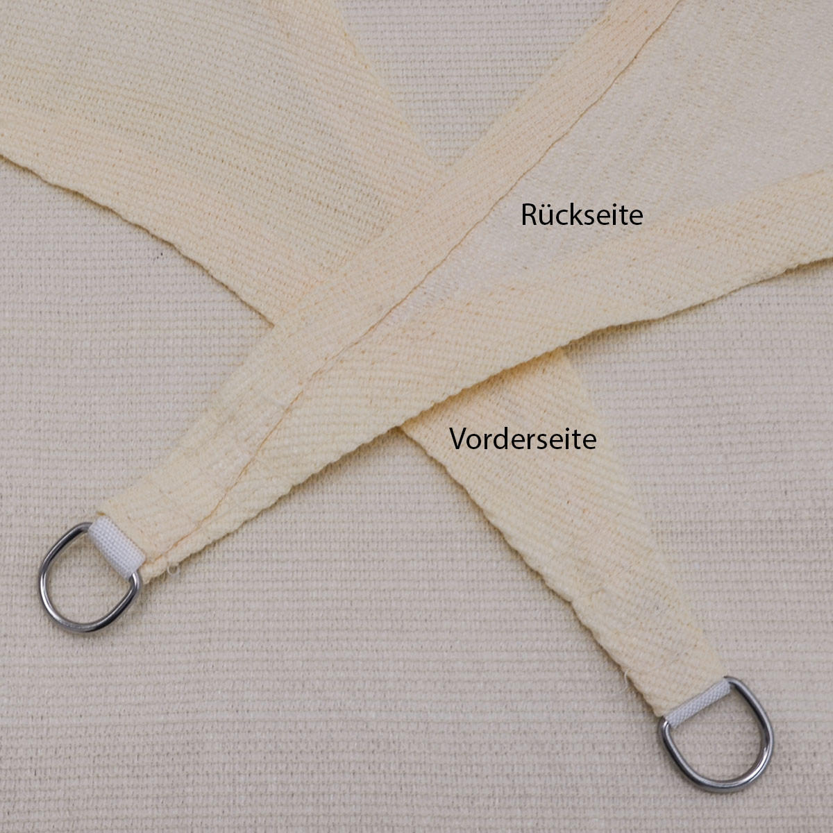 SONNENSEGEL Luftdurchlässig 200 cm Beige - Beige, Kunststoff (200/200cm) - Amanka