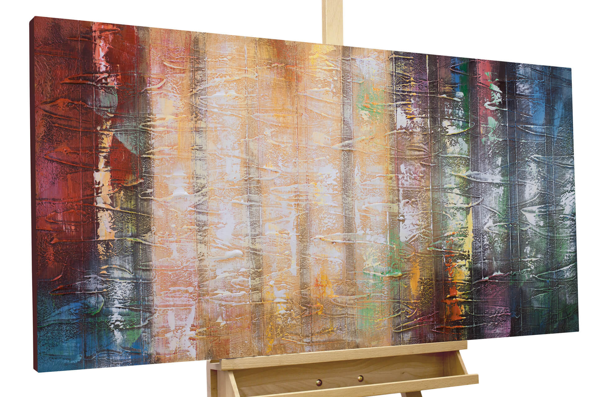 ÖLGEMÄLDE 120/60 cm - Multicolor, Holz/Textil (120/60cm) - KUNSTLOFT