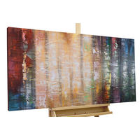 ÖLGEMÄLDE 120/60 cm - Blau/Gelb, Holz/Textil (120/60cm) - KUNSTLOFT
