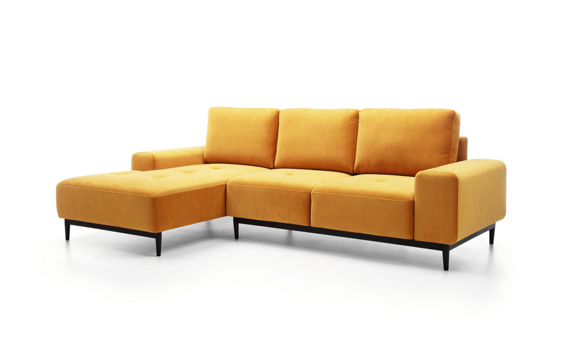ECKSOFA VERO Gelb 266x175x93 cm - Gelb, Textil (266/175cm) - FURNLUX