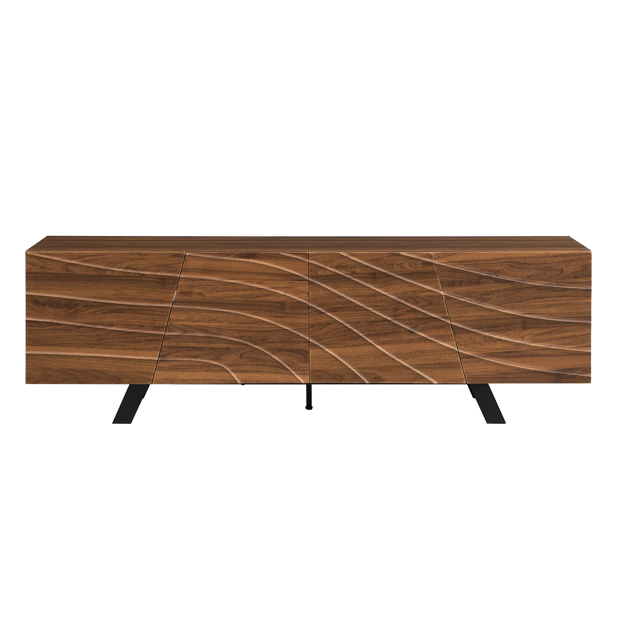 TV-LOWBOARD Walnussfarben 160/39/50.5 cm - Walnussfarben, Holzwerkstoff (160/50.5/39cm) - PANGIVO