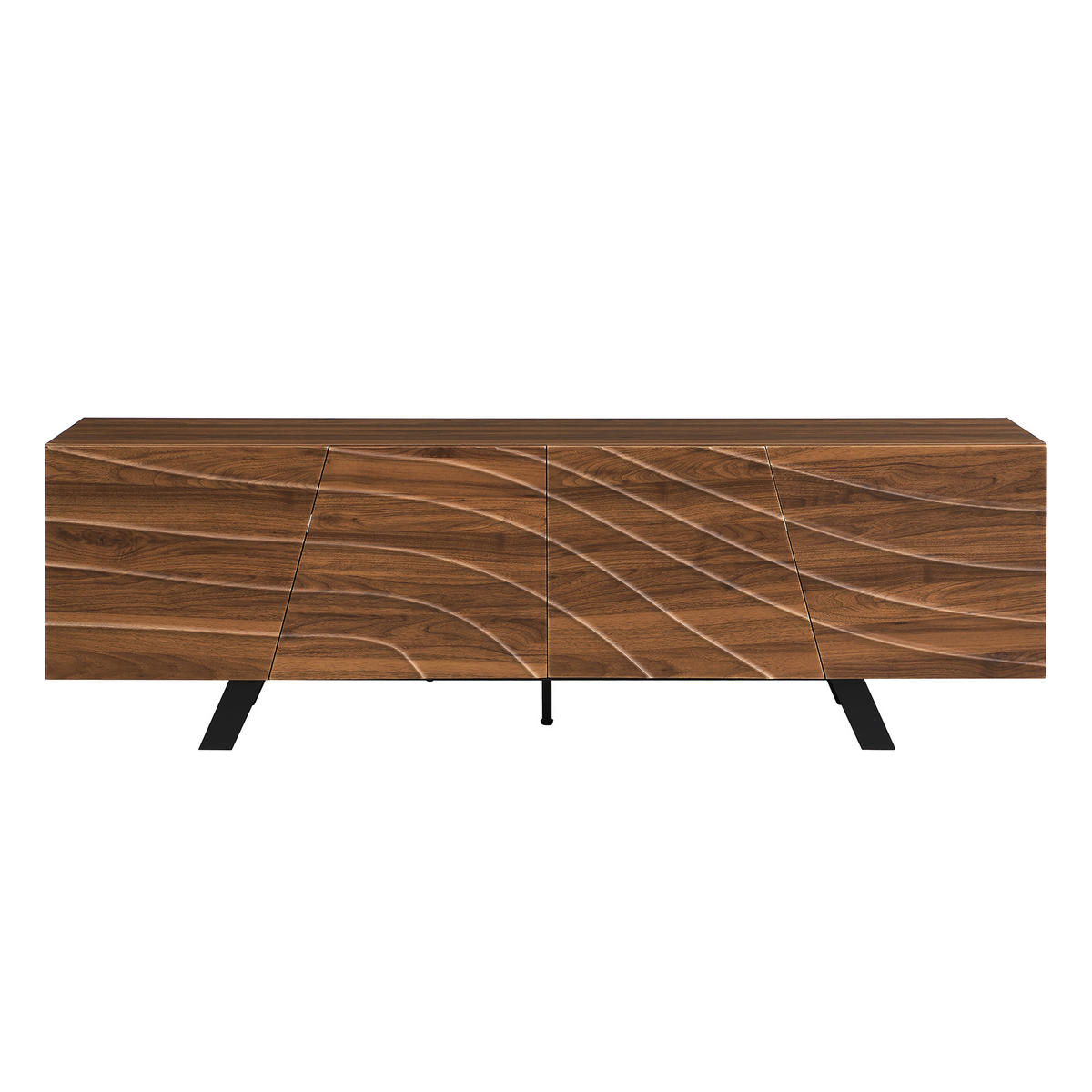 TV-LOWBOARD 160 cm in Walnuss-Optik Design - Walnussfarben, Holzwerkstoff (160/50.5/39cm) - Urban Meuble