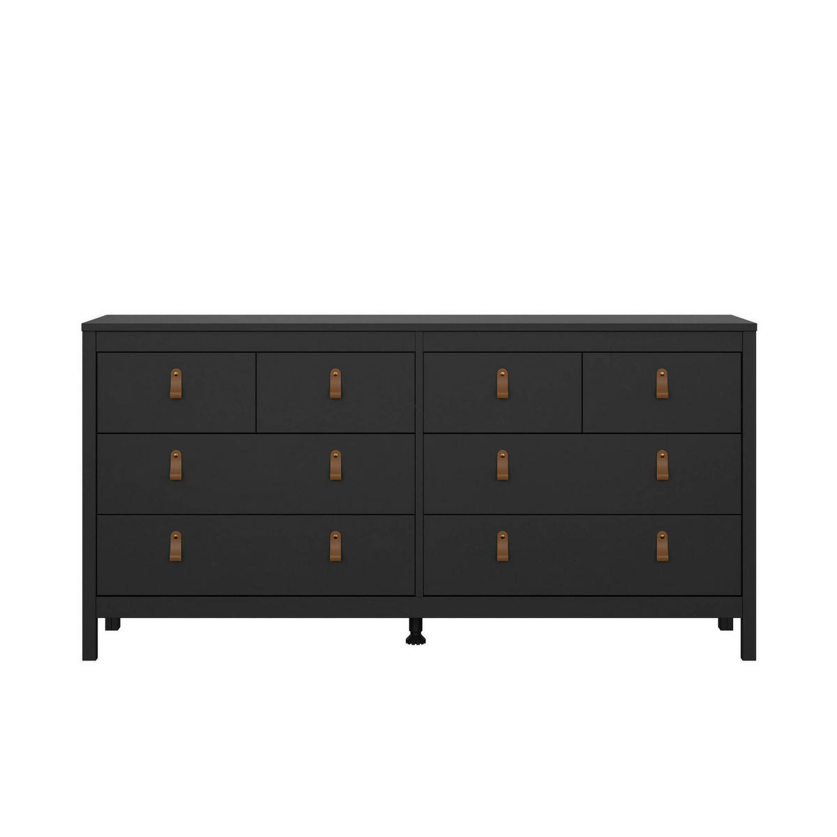 KOMMODE Schwarz 38.4/159.6/79.7 cm - Schwarz, Holzwerkstoff (159.6/79.7/38.4cm) - DMORA