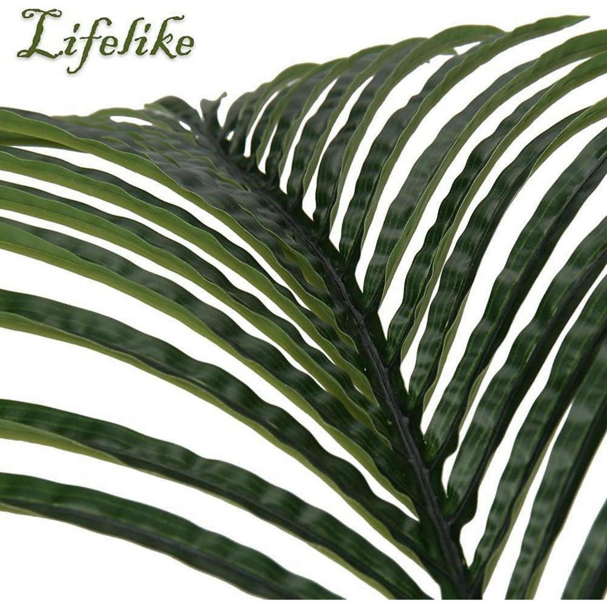 KUNSTPFLANZE Palmwedel 6-teiliges Set Grün 31-45 cm - Grün, Textil (10cm)