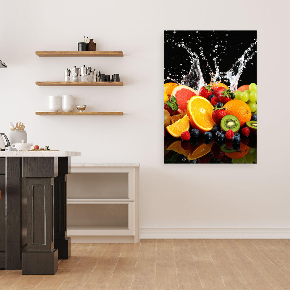 LEINWANDBILD Exotische Früchte Natur 40x60cm - Multicolor, Textil (40/60cm) - Feeby