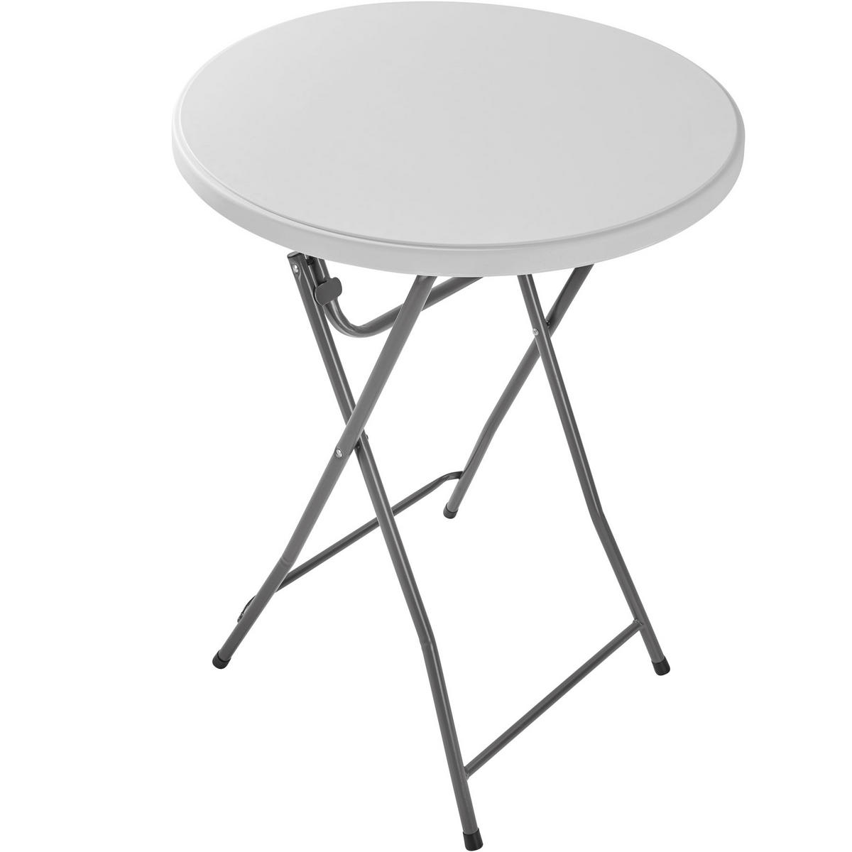 STEHTISCH Pascal,80 x 110 cm,weiß - Weiß, Metall (80/110/80cm) - tectake