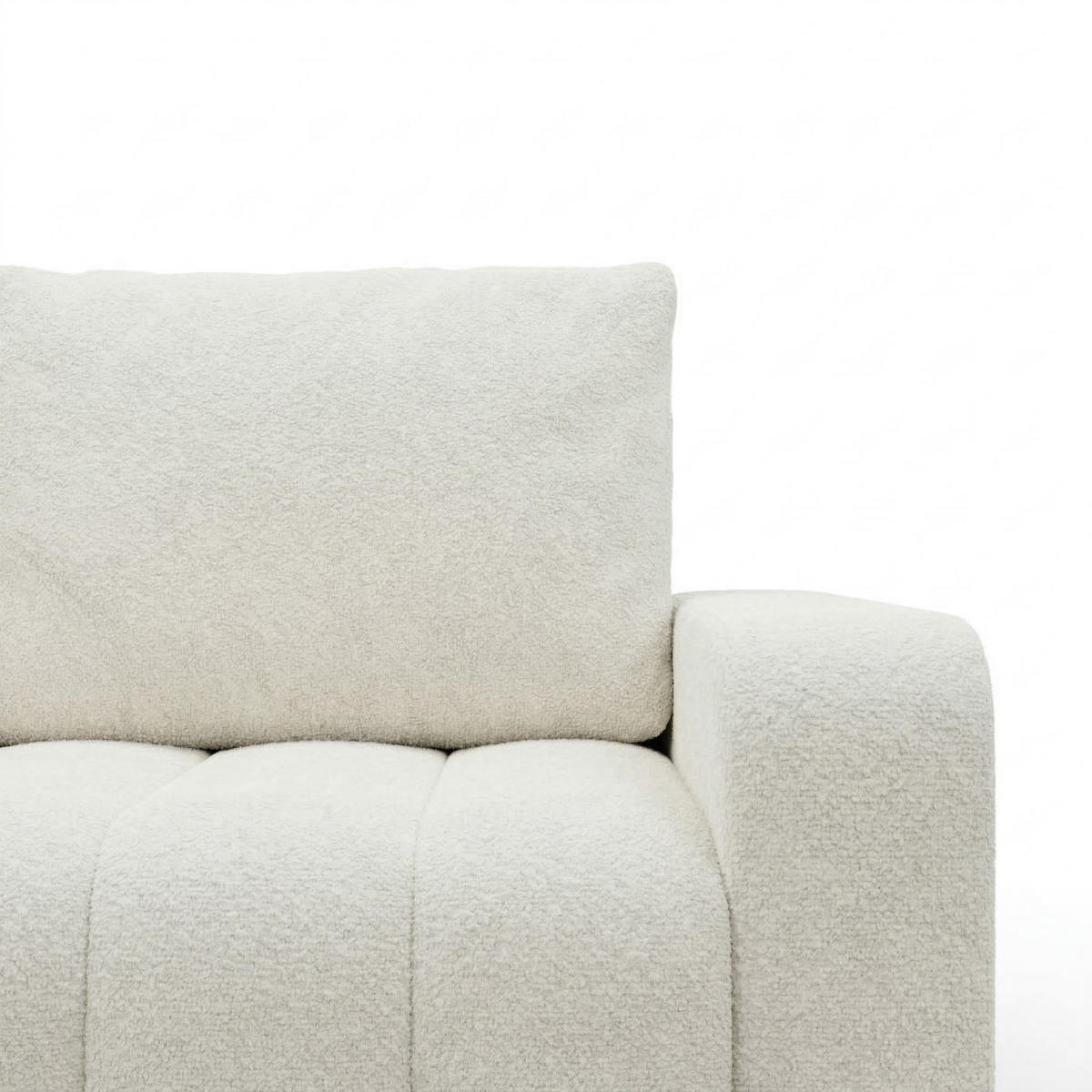 SOFA 3-SITZER MIT SCHLAFFUNKTION ABRIELLE Creme - Creme, Textil (97/87/227cm) - Mebligo