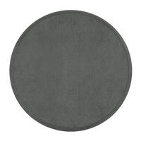 KURZFLORTEPPICH Waschbar, einfarbig, aus Polyester, Anthrazit, Ø 200 cm - Anthrazit, Textil (200/200cm) - KADIMA DESIGN