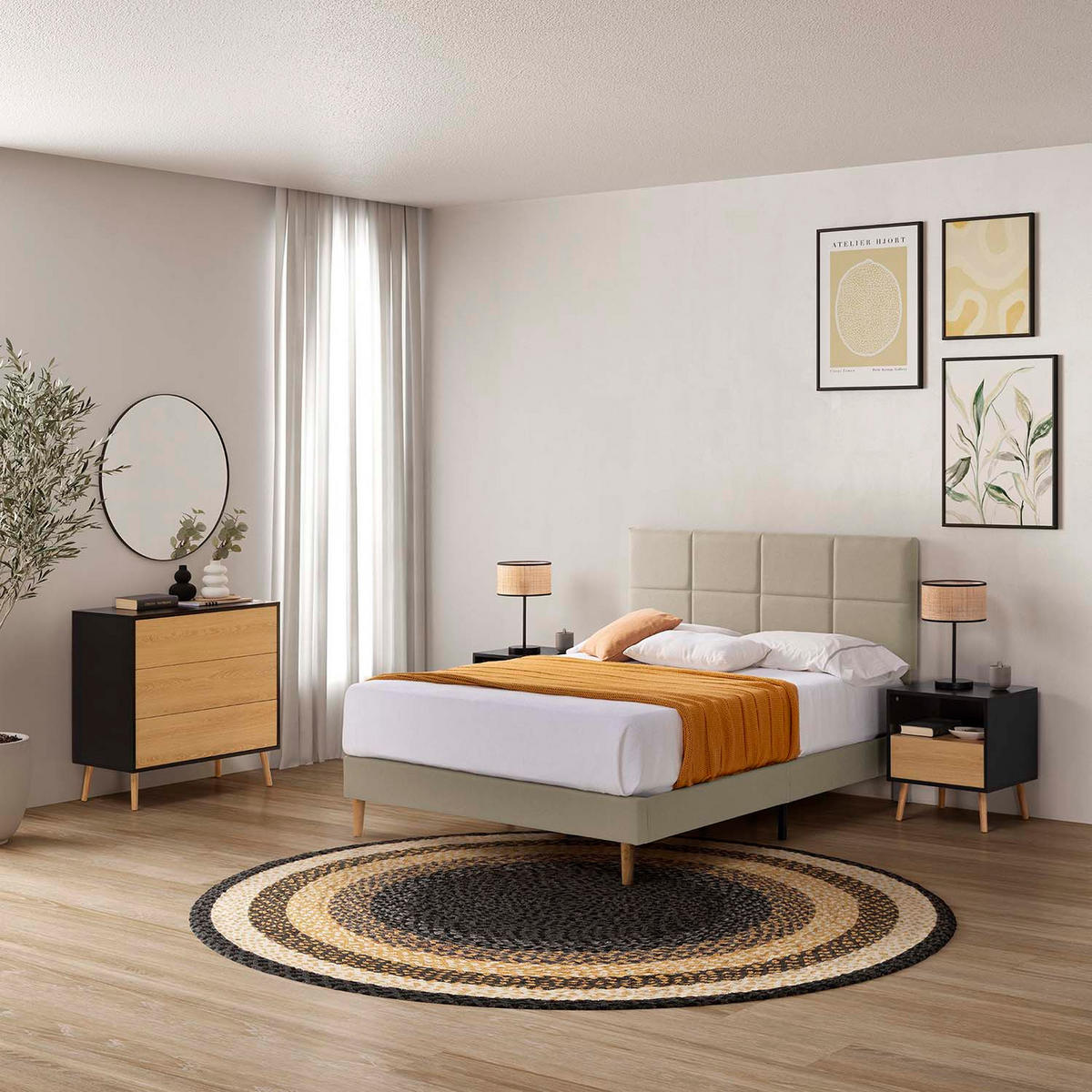 POLSTERBETT 150x190 cm Silvi, Beige - Beige, Textil (150/190cm) - VS Venta-stock
