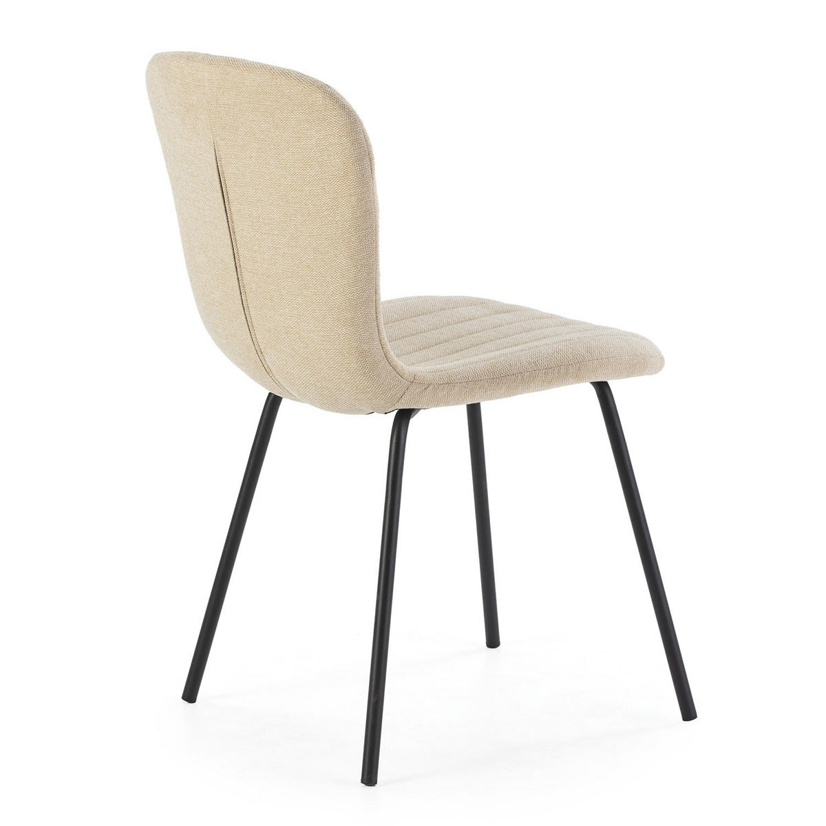 STUHL 4er-Set Lucky beige Stoff - Beige, Textil/Metall (46/85/57cm) - VS Venta-stock