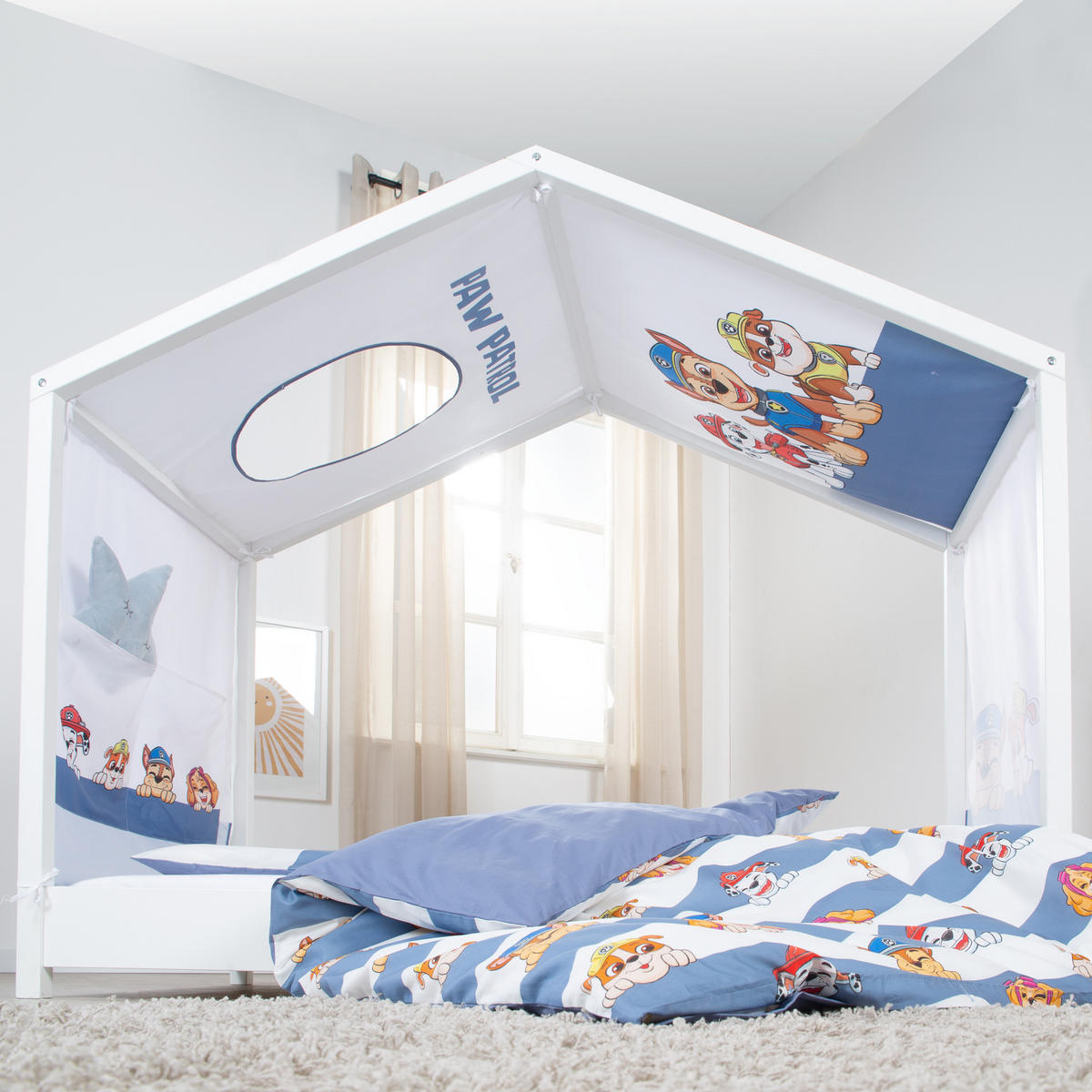 HAUSBETTBEZUG 70 x 140 cm Paw Patrol - Multicolor, Kunststoff/Textil (70/140cm) - Roba