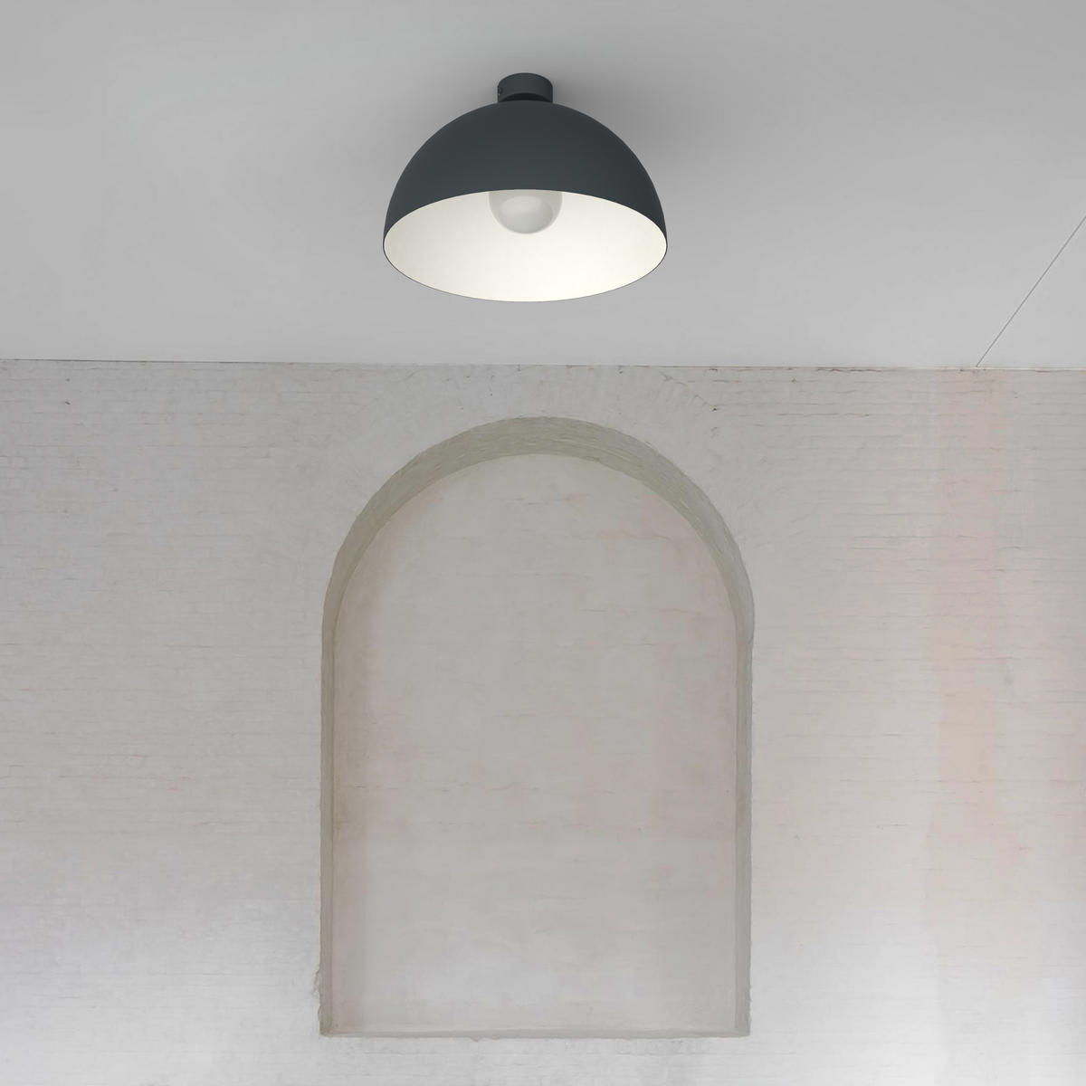 DECKENLEUCHTE - Anthrazit, Metall (40/40/20cm) - Lumicom