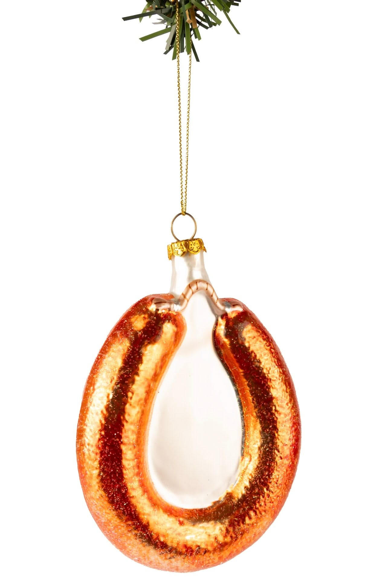 WEIHNACHTSKUGEL Rookworst 13 cm - Bronzefarben, Glas (3/13/1cm)