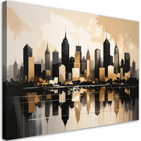 LEINWANDBILD Städte & Architektur 120x80cm - Beige, Textil (120/80cm) - Feeby