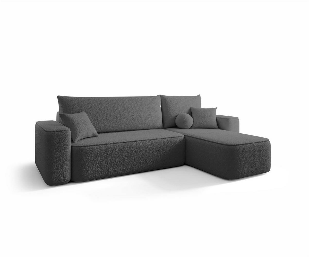 ECKSOFA Agepo Stoff Quelle - Anthrazit, Holzwerkstoff/Textil (250/150cm) - Fun Möbel