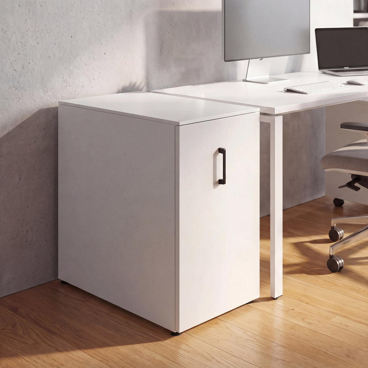 AKTENSCHRANK Weiß - Weiß, Metall (43/74/80cm) - MCW