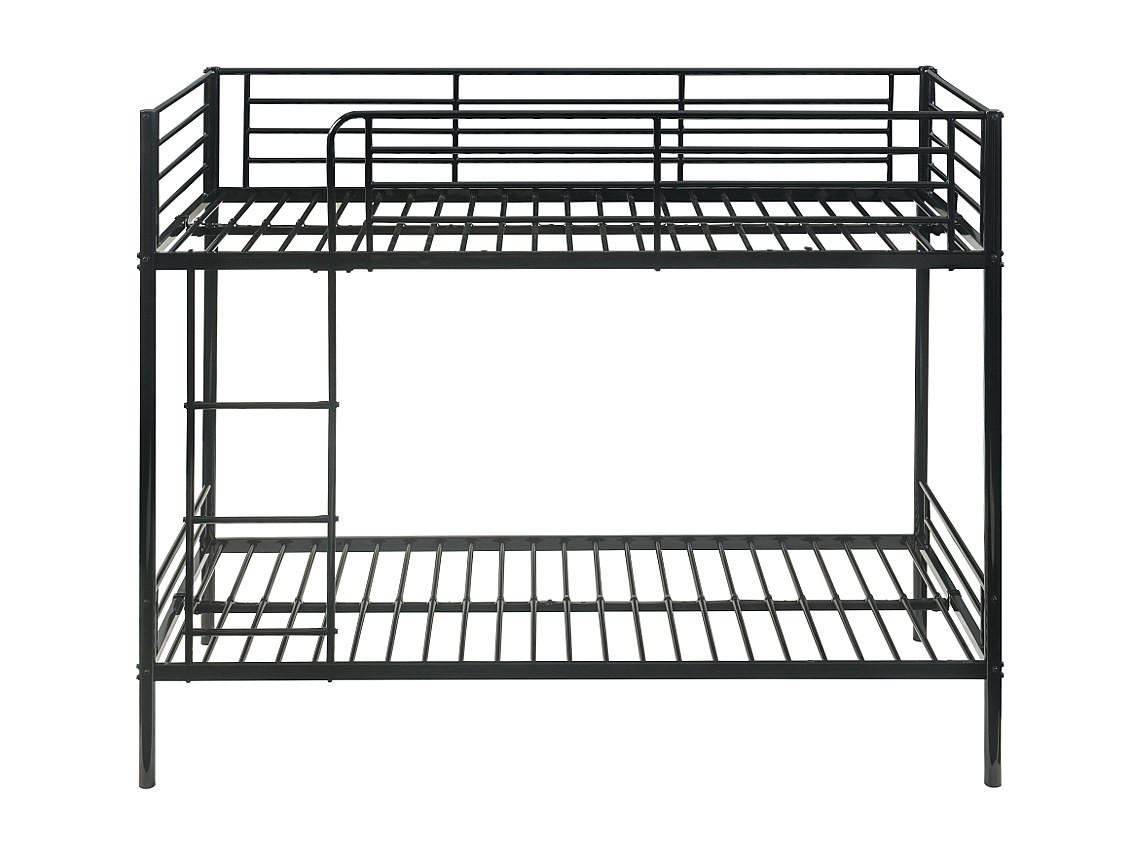 ETAGENBETT - 2 Personen - Metall - Schwarz - - Schwarz, Metall (90/190cm) - Vente-Unique