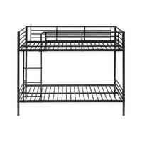 ETAGENBETT - 2 Personen - Metall - Schwarz - - Schwarz, Metall (90/190cm) - Vente-Unique