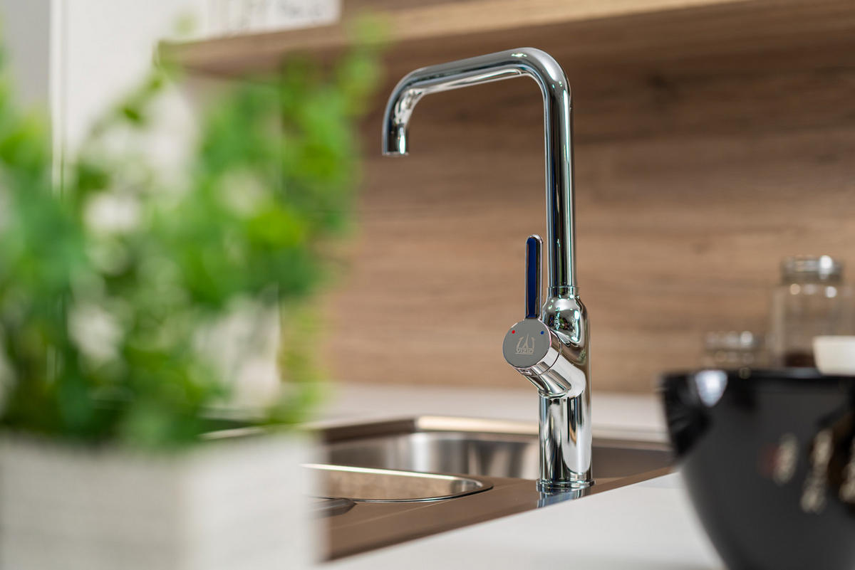 KÜCHENARMATUR, Verchromt, 360° schwenkbar - Chromfarben, Metall (19.5/39.5/19.5cm) - VIZIO