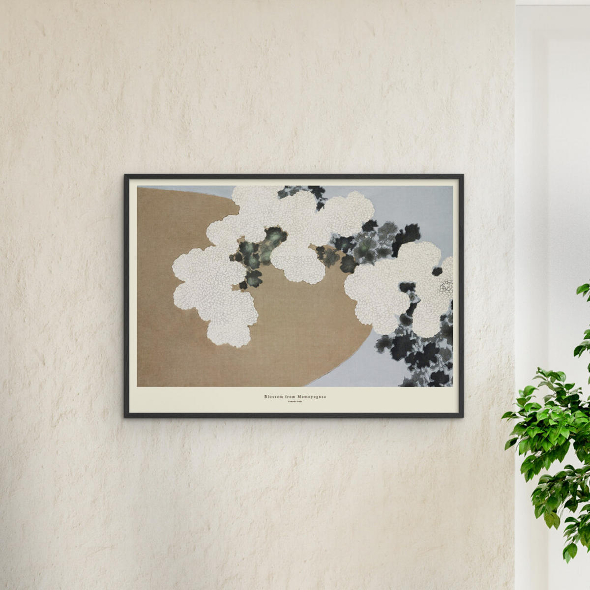 POSTER mit Rahmen A.P. Atelier - Blossom from Momoyogusa - Schwarz/Naturfarben, Holz/Papier (30/40cm) - Poster&Frame