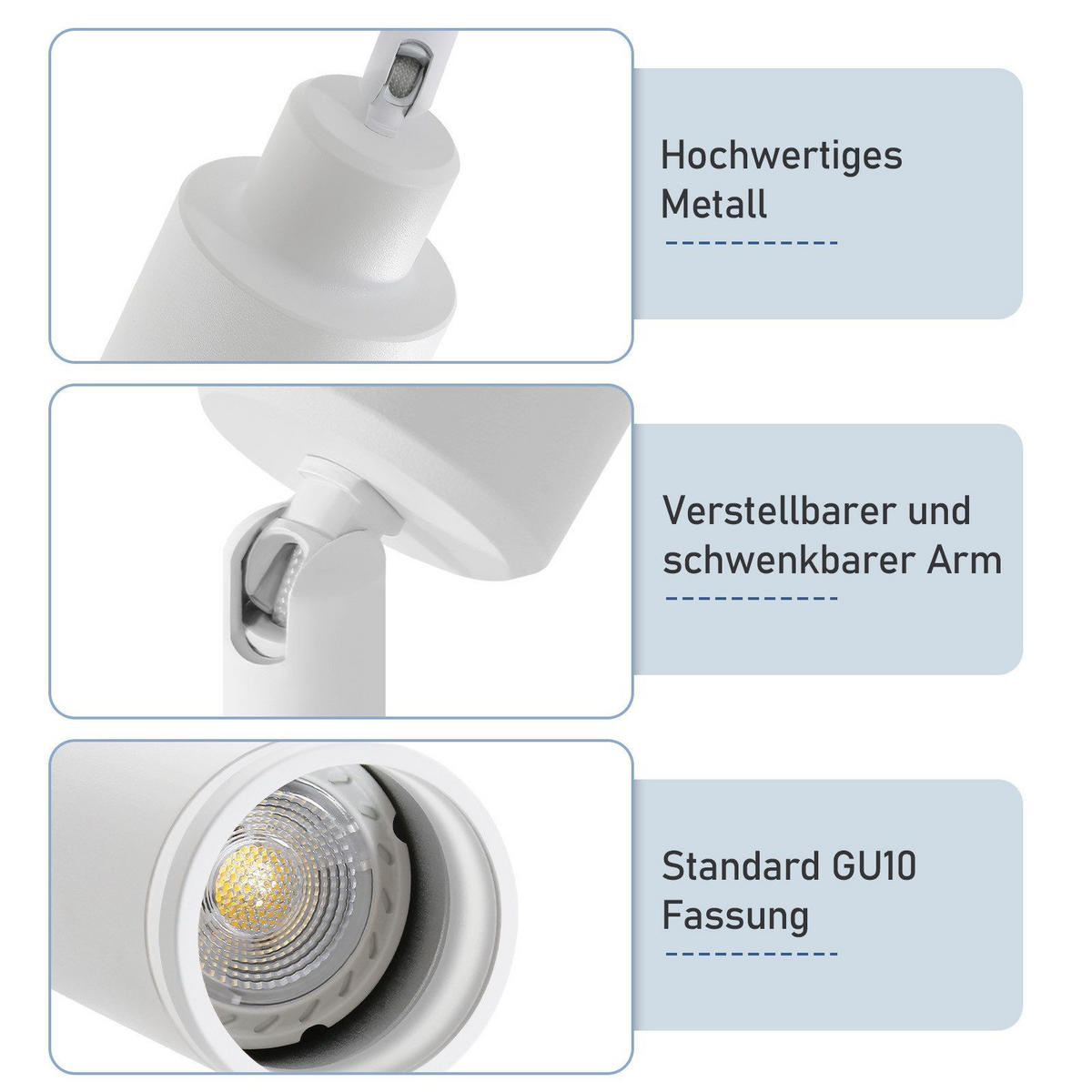 STRAHLER Saarbrücken 2-flammig 30/5/15.7 cm - Weiß, Metall (30/5/15.7cm) - Nettlife