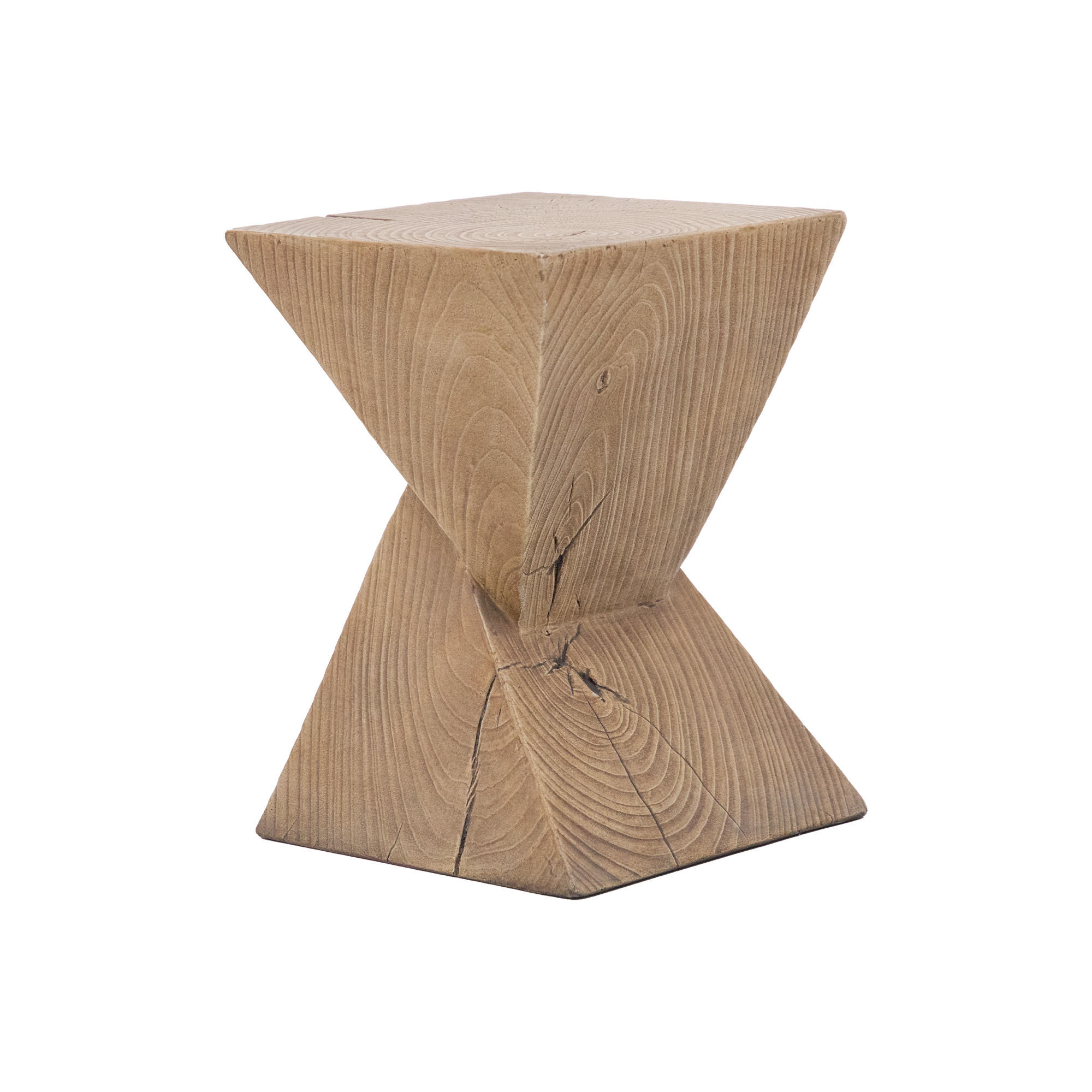 BEISTELLTISCH DUMBO aus Beton 40 x 40 x 50.8 cm - Rotbraun, Naturmaterialien (40/40/50.8cm) - Elementi
