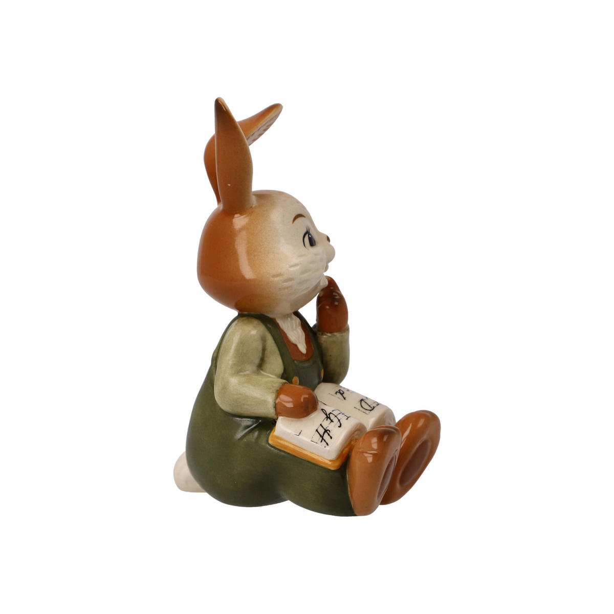 DEKOTIER Hasenschule - Früh übt sich, Steingut, Bunt, 10 cm - Multicolor, Keramik (6.5/10/4.5cm) - Goebel