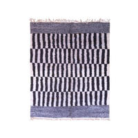 BERBERTEPPICH aus Marokko modern aus Wolle schwarz - Schwarz, Naturmaterialien (252/337cm) - AFK Living