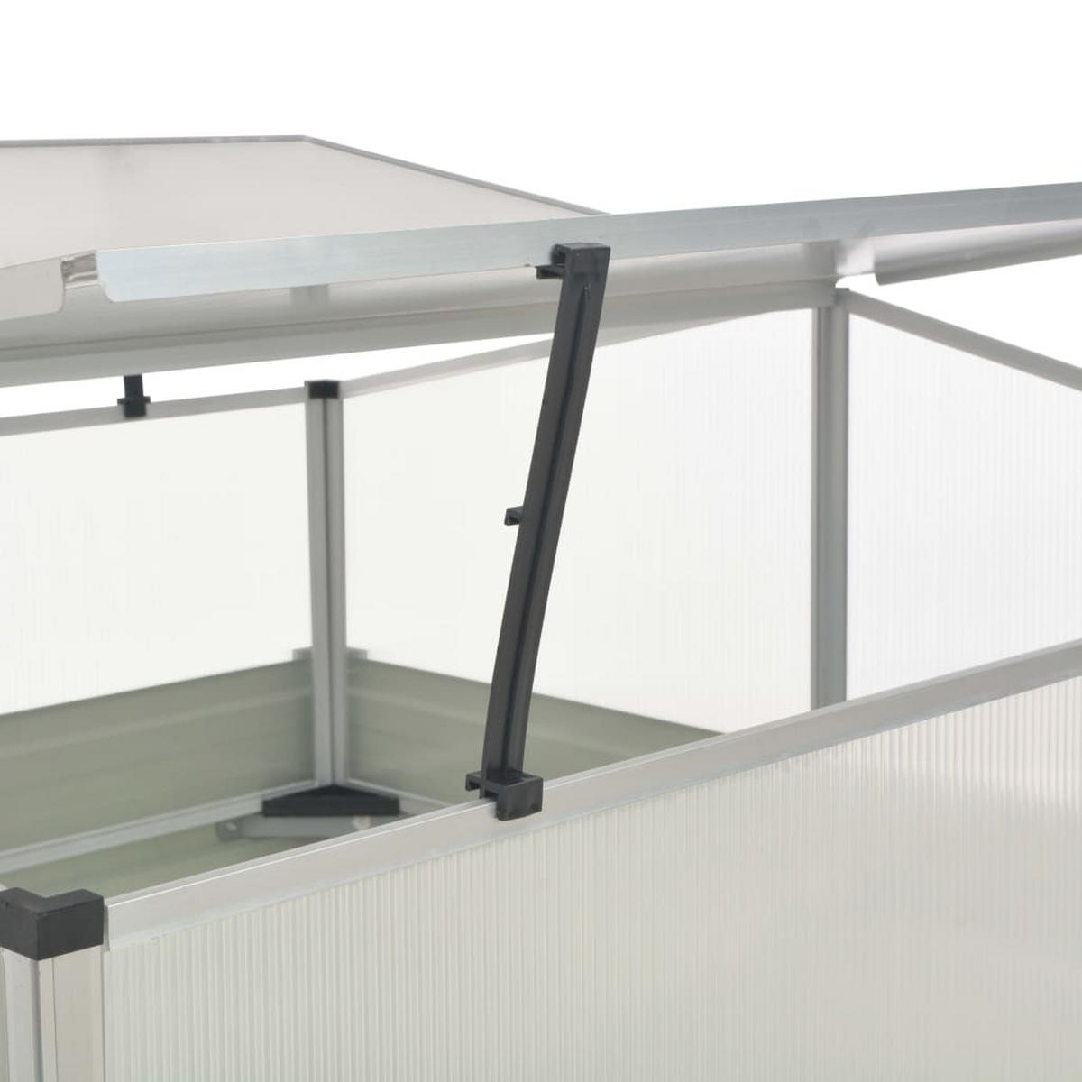 GARTEN Gewächshaus klein LINA braun | Stahl | HxBxT 85x100x100cm | Treibhaus Tomatenhaus - Braun, Metall (100/85/100cm) - DELUKE