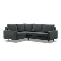 ECKSOFA Blank links dunkelgrau - Dunkelgrau, Textil (223/172cm) - SIMKAM Furniture
