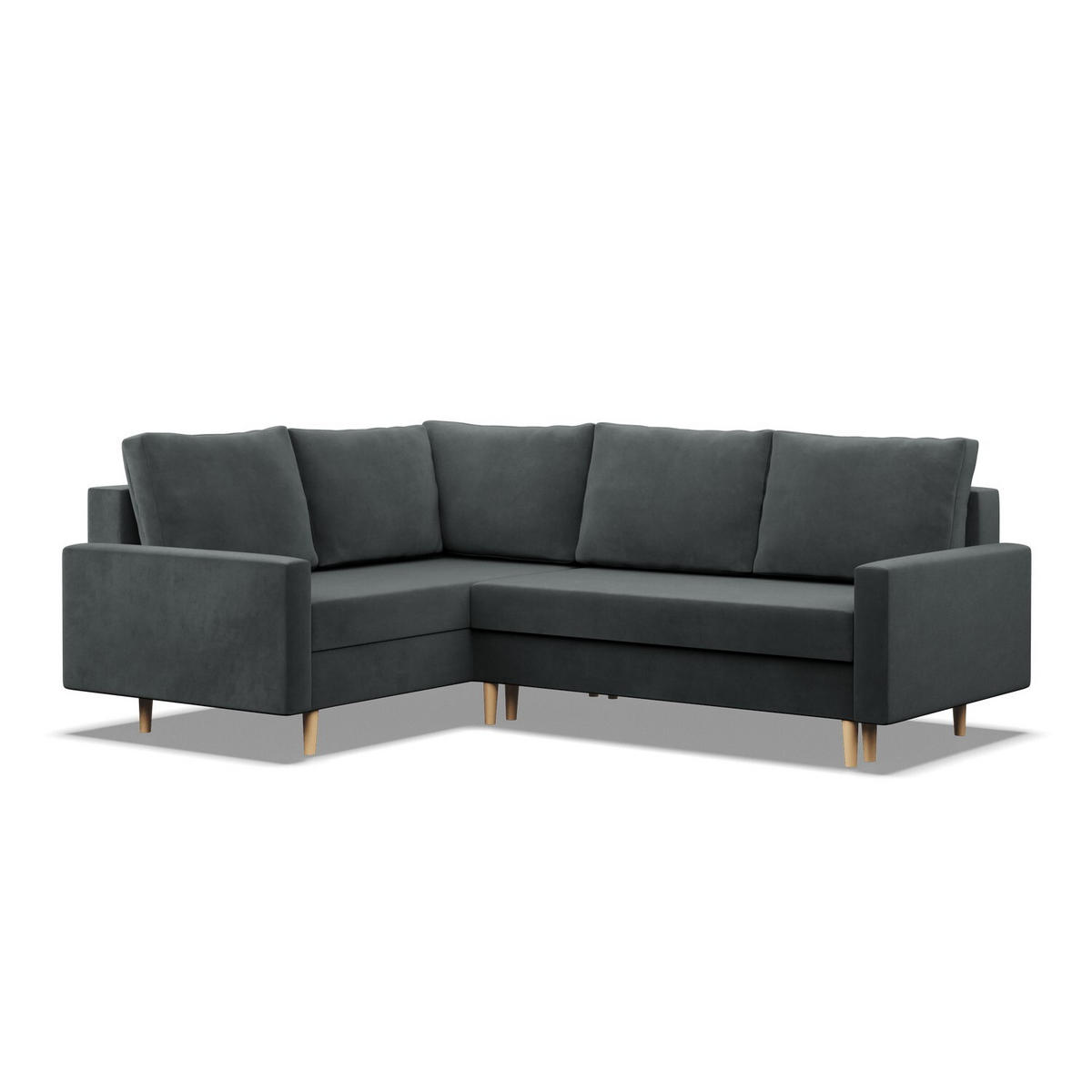 ECKSOFA Blank links dunkelgrau - Dunkelgrau, Textil (223/172cm) - SIMKAM Furniture