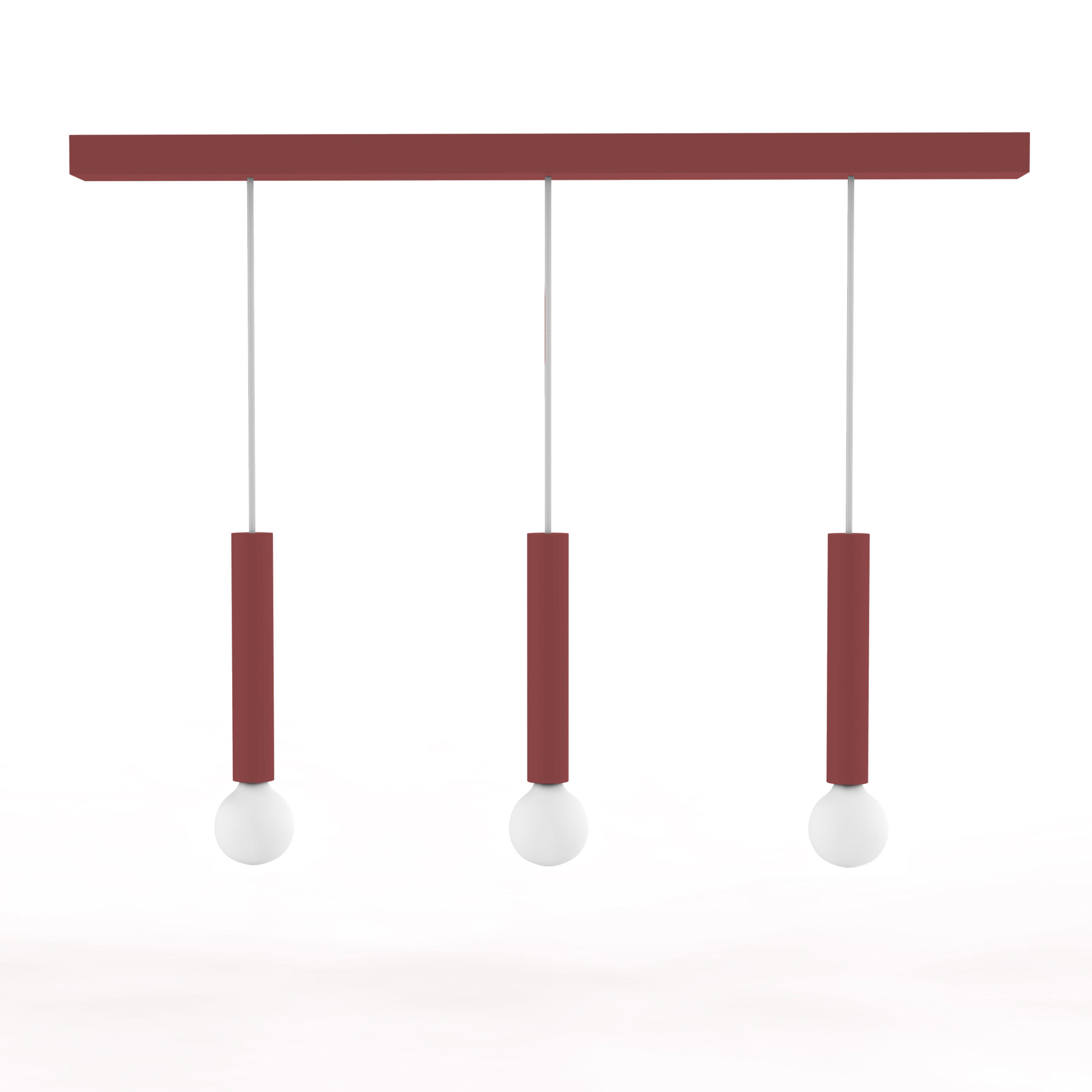 HÄNGELEUCHTE - Rot, Metall (6/100/40cm) - Lumicom